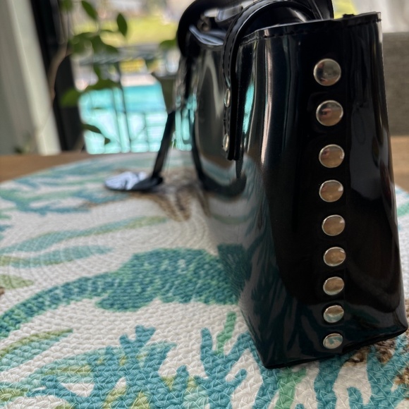 NWT Beijo Black Patent Bag - Picture 4 of 9